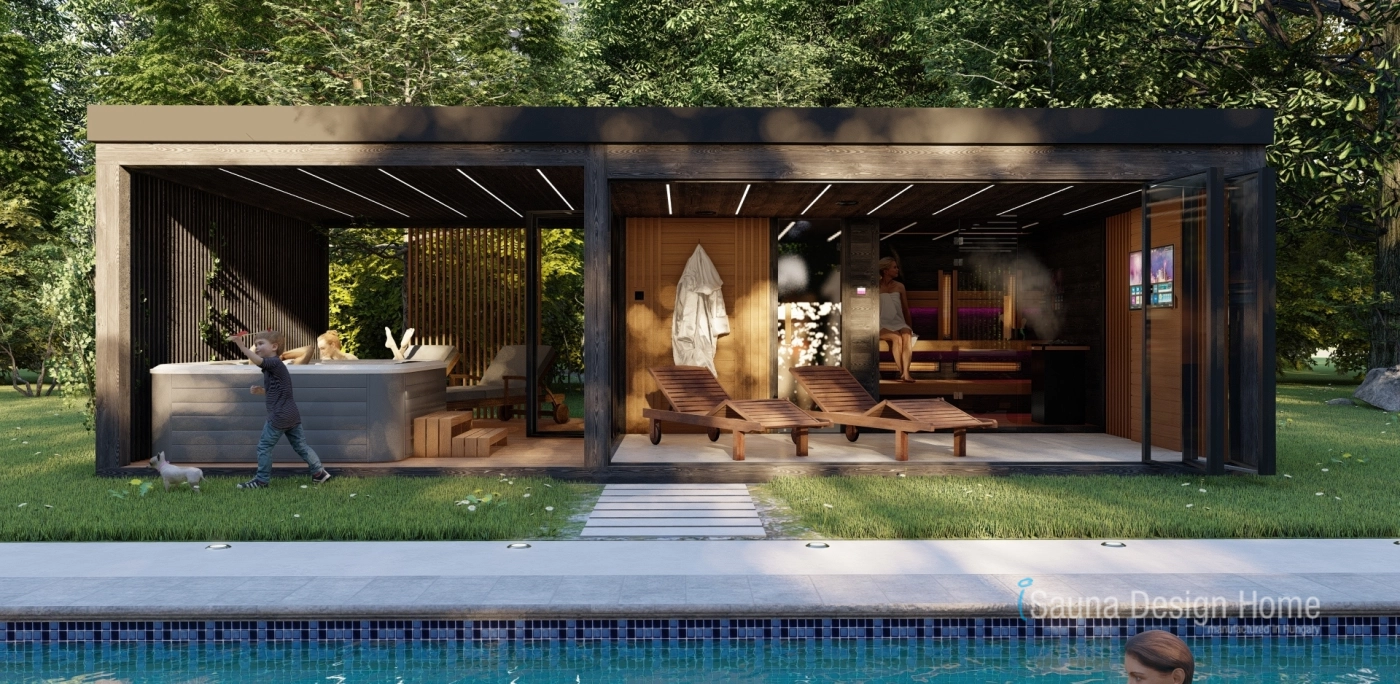 Kültéri wellness ház