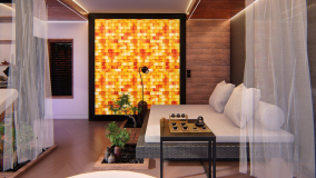 wellness pihenő szoba + Himalájai sófal