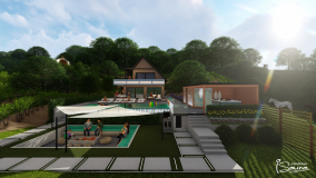 kültéri szaunaház látványkép